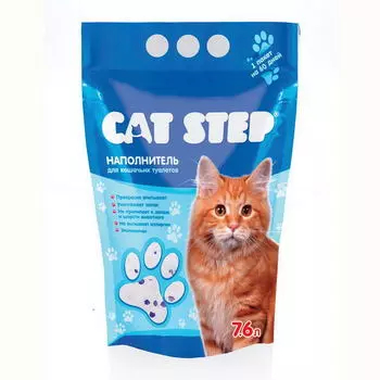 CAT STEP Наполнитель впит.силикагелевый дкошек 3,8л