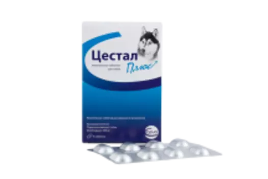 CEVA ЦЕСТАЛ Плюс Жев.таблетки д/собак 2таб/уп