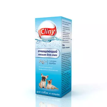 ЭКОПРОМ CLINY Лосьон очищающий д/глаз д/кошек и собак 50мл