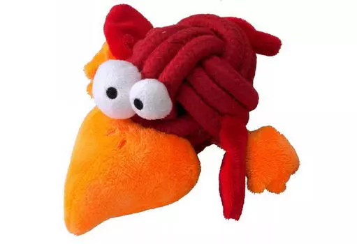 COOCKOO Игрушка для собак "BOBBLE" 10см, красная