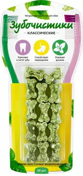 Деревенские лакомства Зубочистики Мини-косточки жевательные 14шт