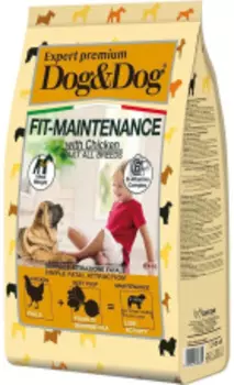 DOG&DOG Fit-Maintenance All Breeds Adult Chicken Корм сух.курица контроль веса д/собак 3кг