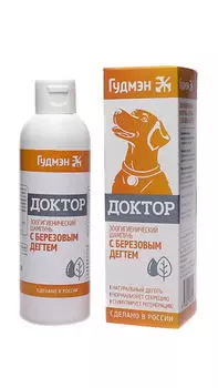 ДОКТОР Шампунь с березовым дегтем д/животных 200мл