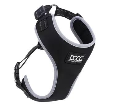 DOOG Шлейка для собак "NEOFLEX LASSIE", чёрная, S, 32-44см (Австралия)