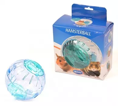 DUVO+ Игрушка для грызунов "Шар прогулочный", голубой, 18cм (Бельгия)