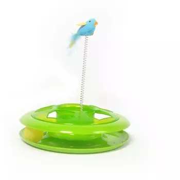 DUVO+ Игрушка для кошек "Happy Hoop", зелёная, 26см (Бельгия)