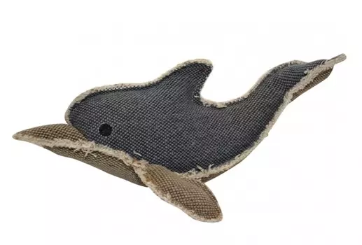 DUVO+ Игрушка для собак брезентовая "Серый дельфин", 26х16cм (Бельгия)!