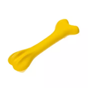 DUVO+ Игрушка для собак резиновая кость "Бейли", жёлтая, 20см (Бельгия)