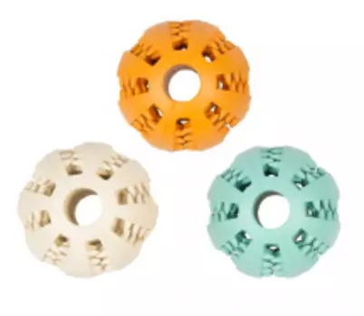 DUVO+ Игрушка для собак резиновая "Мяч зубочистик", голубая, 5см (Бельгия)