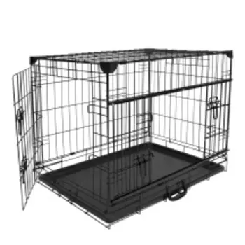 DUVO+ Клетка для собак двухдверная "Pet Kennel Ninja XLARGE", чёрная, 107х71х79см (Бельгия)