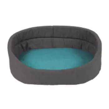 DUVO+ Лежак для животных с бортиком овальный "Relax", серый, 50х35см (Бельгия)!