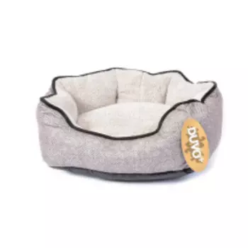 DUVO+ Лежак для животных с бортиком овальный "Абердин", серый, 50х40см (Бельгия)!