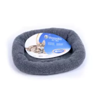 DUVO+ Лежак для животных "Sheepskin", серый, 60х50х8см (Бельгия)