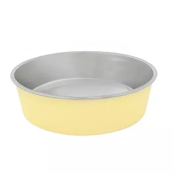 DUVO+ Миска для животных металлическая, жёлтая, D11см/240мл (Бельгия)