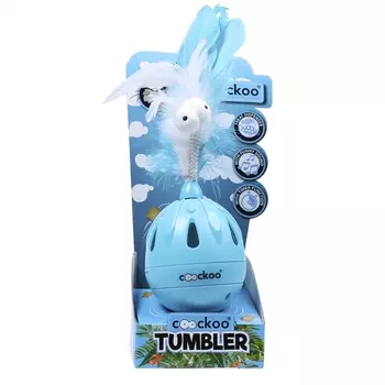 EBI Coockoo Игрушка для кошек интерактивная "Tumbler", голубая, 19.5х7см (Нидерланды)