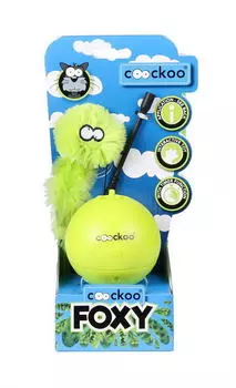 EBI Игрушка для кошек интерактивная "Foxy", лайм, 25х13х8см (Нидерланды)