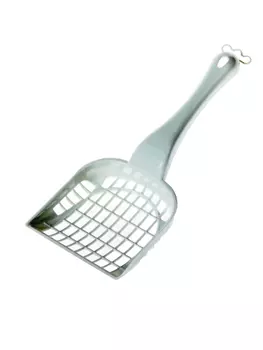 EBI Совок для кошачьего туалета с крупной сеткой (408), серый, 26х10.5см (Нидерланды)