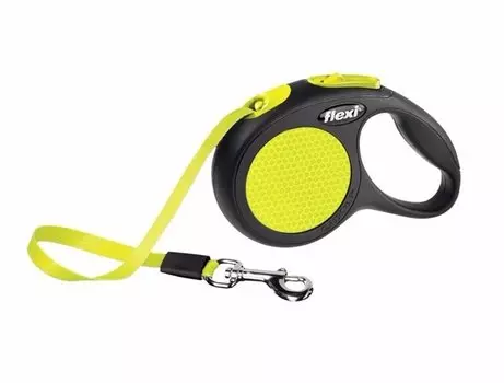 FLEXI New Neon M Поводок-рулетка, лента 5м