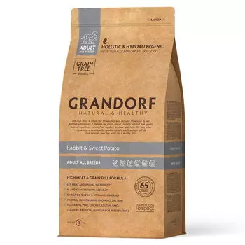 GRANDORF Adult All Breeds Rabbit &amp; Potato Корм сух. кролик с картофелем д/собак всех пород 1кг
