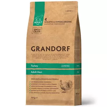 GRANDORF Maxi Adult Turkey Корм сух.индейка д/собак крупных пород 10кг