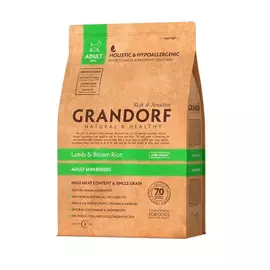 GRANDORF Mini Adult Lamb/Turkey Корм сух.ягненок,индейка д/собак мелких пород 3кг