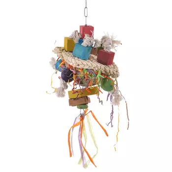 HAPPY BIRD Игрушка для птиц "Кокосовая чашка", 14,5х14,5х43см (Германия)