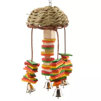HAPPY BIRD Игрушка для птиц "Ротанговый грибок", 10х10х30см (Германия)