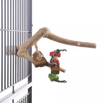 HAPPY BIRD Жердь для птиц "Ветвь кофейная с игрушками", Small (Германия)