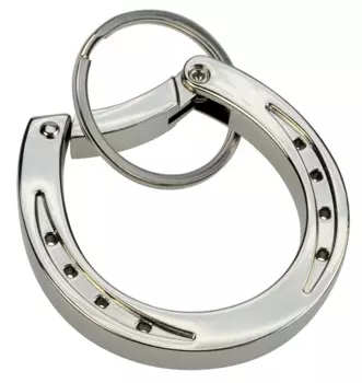 HappyROSS Брелок металлический "Подкова", серебристый, 50х50см (Германия)
