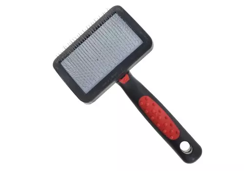 HELLO PET Пуходерка пластик мягкий корд средняя