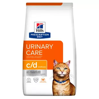 HILLS Diet C/D Urinary Multicare Корм сух.диет.курица проф.МКБ струвиты д/кошек 400г