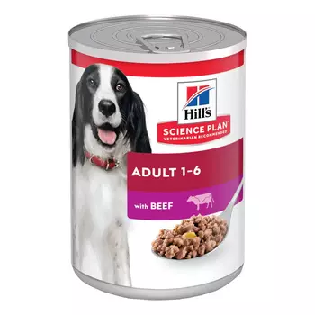 HILLS Science Plan Adult Beef Корм влаж.говядина д/собак конс.370г