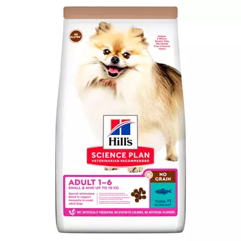 HILLS Science Plan Adult S/M No Grain Корм сух.тунец д/собак мелких и миниатюрных пор.1,5кг