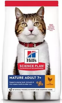 HILLS Science Plan Mature 7+Chicken Корм сух.курица д/кошек ст.7лет 300г
