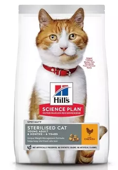 HILLS Science Plan Young Adult Sterilised Cat Корм сух.курица д/стер.кошек до 7лет 3кг