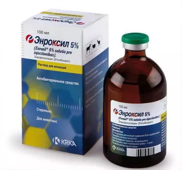 KRKA Энроксил Р-р д/инъекций 5% 100мл