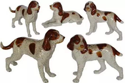 KLIMA Собака "Итальянская легавая", белая с рыжим, 9см (Франция)