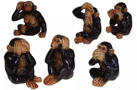 KLIMA Фигурка Обезьяны мудрости 5см