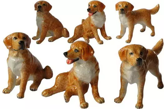 KLIMA Собака "Ретривер", рыжий, 8см (Франция)