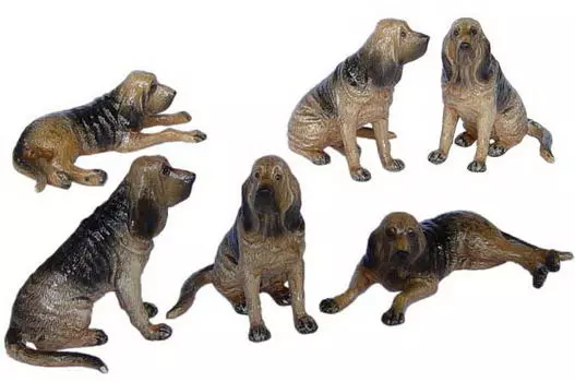 KLIMA Собака "Бладхаунд( Сент-Юбер)", коричневый, 6.5см (Франция)