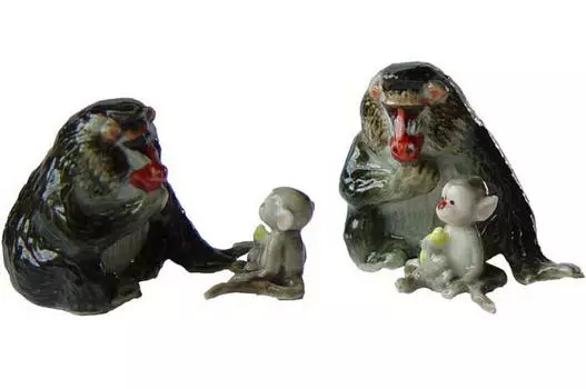 KLIMA Комплект Бабуин с дитенышем, 6см