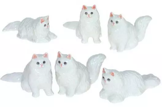 KLIMA Кошка "Персидская", белая, 4см (Франция)