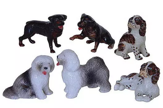 KLIMA Комплект Фигурка Кокер-спаниель, Колли, Ротвейлер