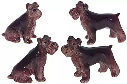 KLIMA Собака "Шнауцер", коричневый, 5см (Франция)