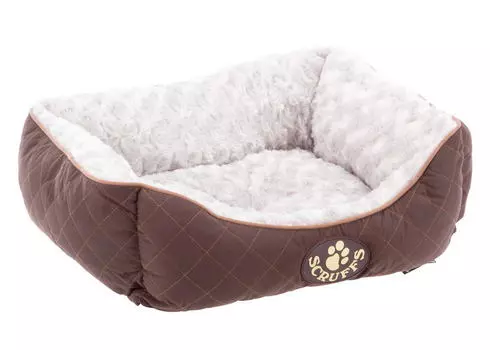 SCRUFFS Лежак для животных с бортиками "Wilton", коричневый, 75х60х18см (Великобритания)