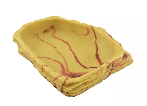 LUCKY REPTILE Кормушка-поилка для рептилий "Sandstone", 18х18х4см (Германия)