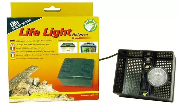 LUCKY REPTILE Светильник - крышка светодиодный, квадратный "Life Light" для террариумов (Германия)