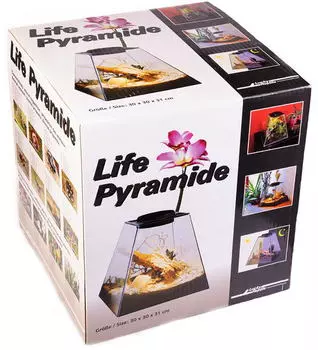 LUCKY REPTILE Террариум "Пирамида", свет белый, 30х30х45см (Германия)