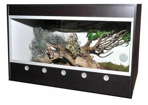 LUCKY REPTILE Террариум "Стартовый комплект для Эублефаров деревянный", черный 80х50х50см(Германия)!