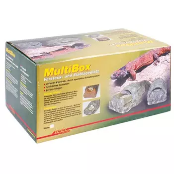 LUCKY REPTILE Укрытие для рептилий "MultiBox", имитация камень, 45x25x23см (Германия)!